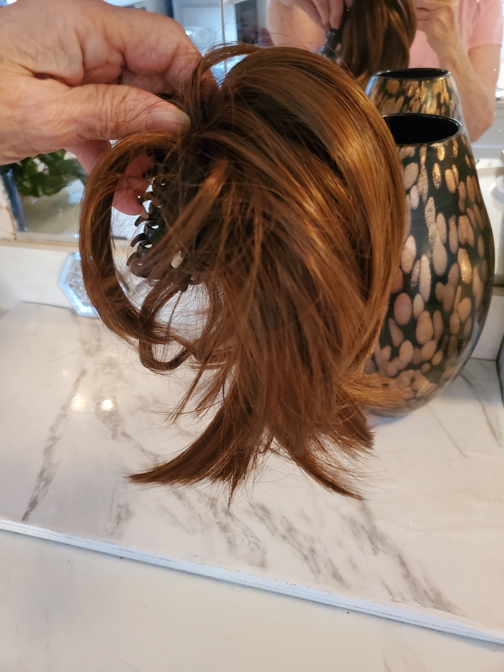 Brown Clip-In Hair Topper - Natural Shine - Picture 6 of 6